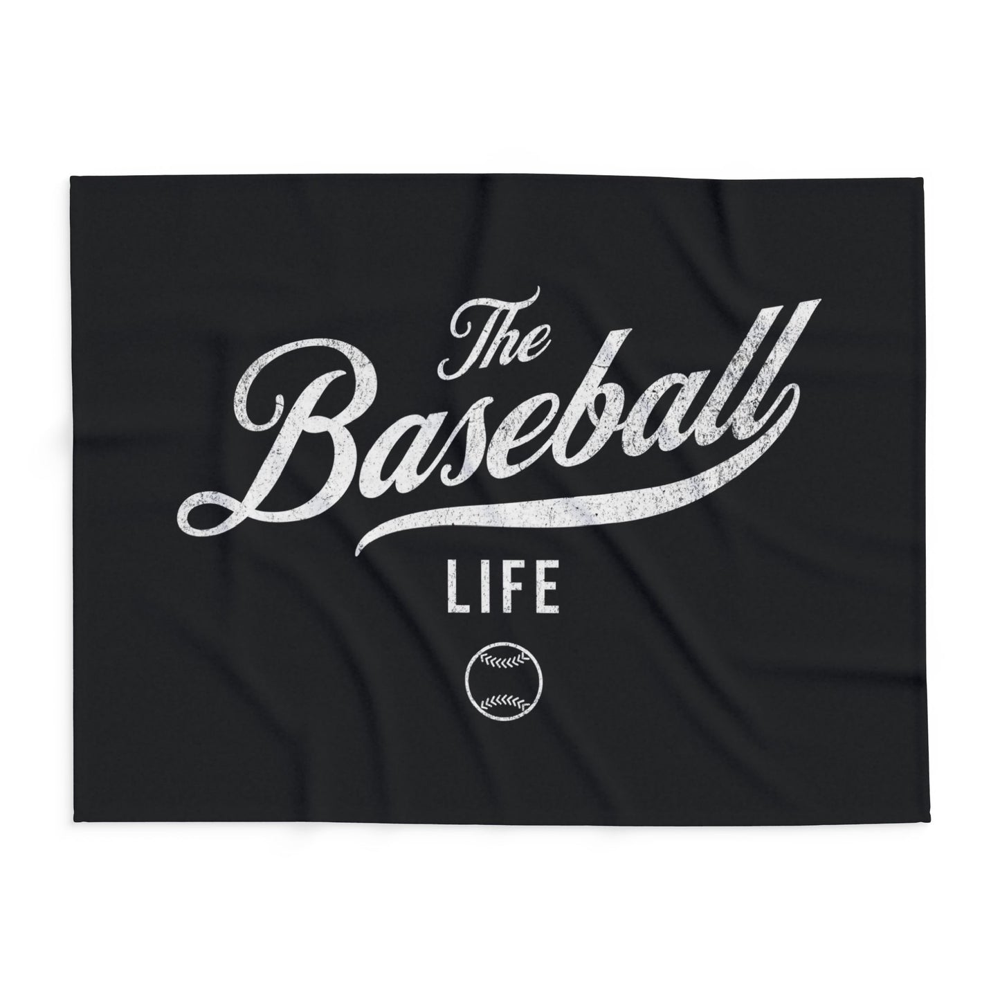 Fleece Blanket_Black w White Print