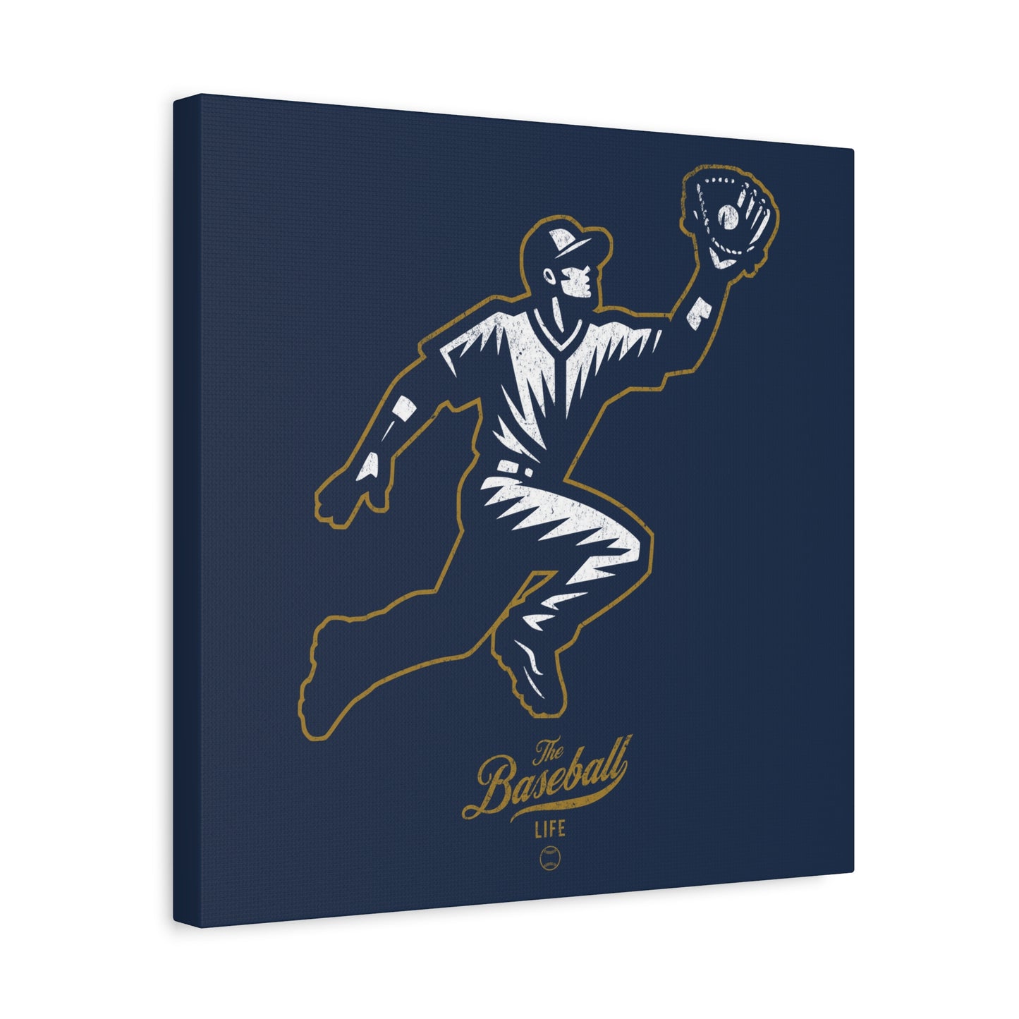 Player Icon Wall Art Canvas_Navy