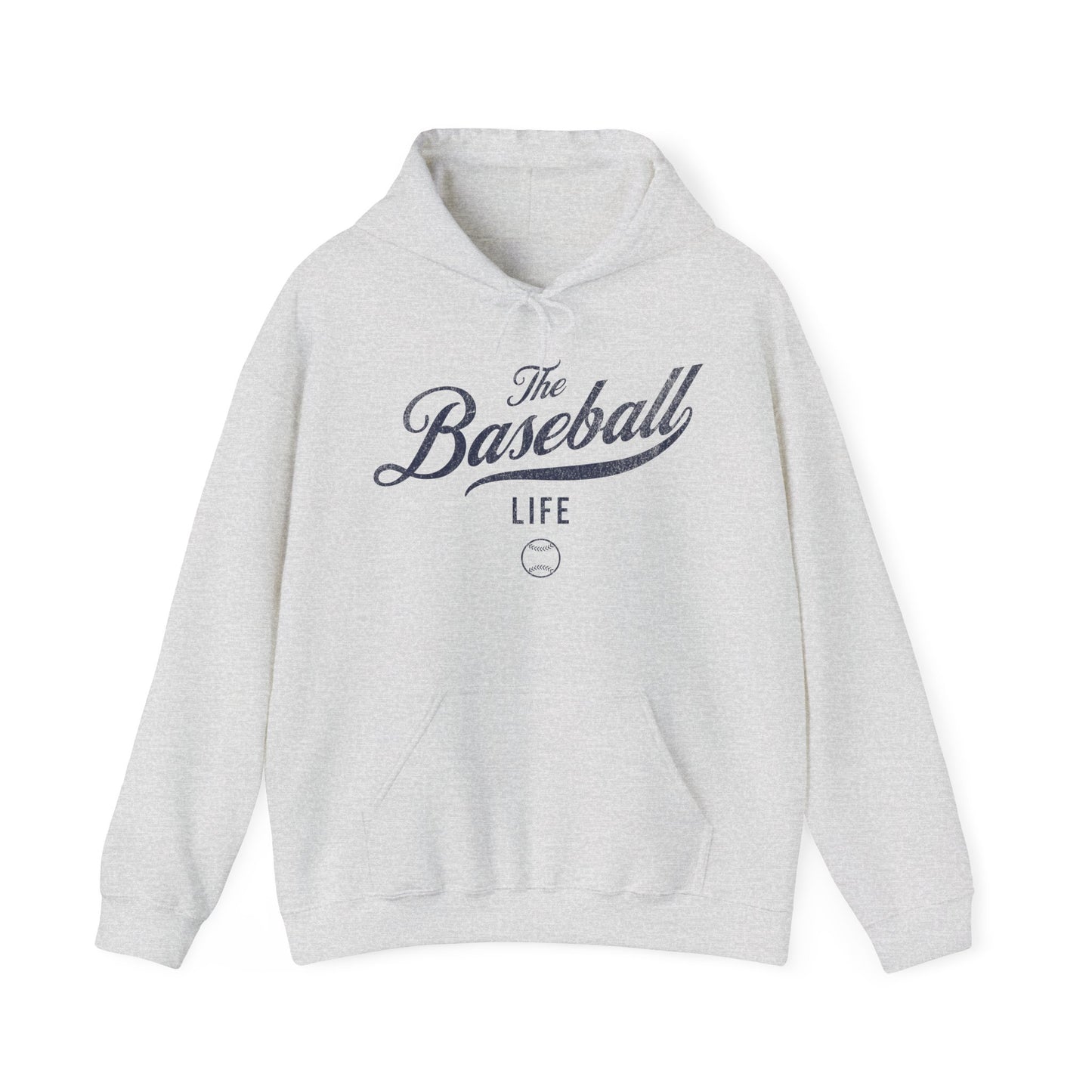 The Baseball Life Hoodie_Navy Print