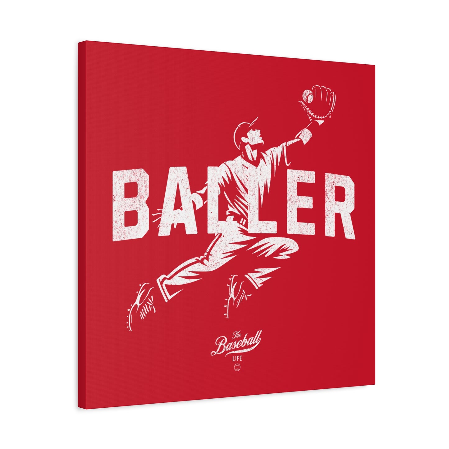 Baller Wall Art Canvas_Red