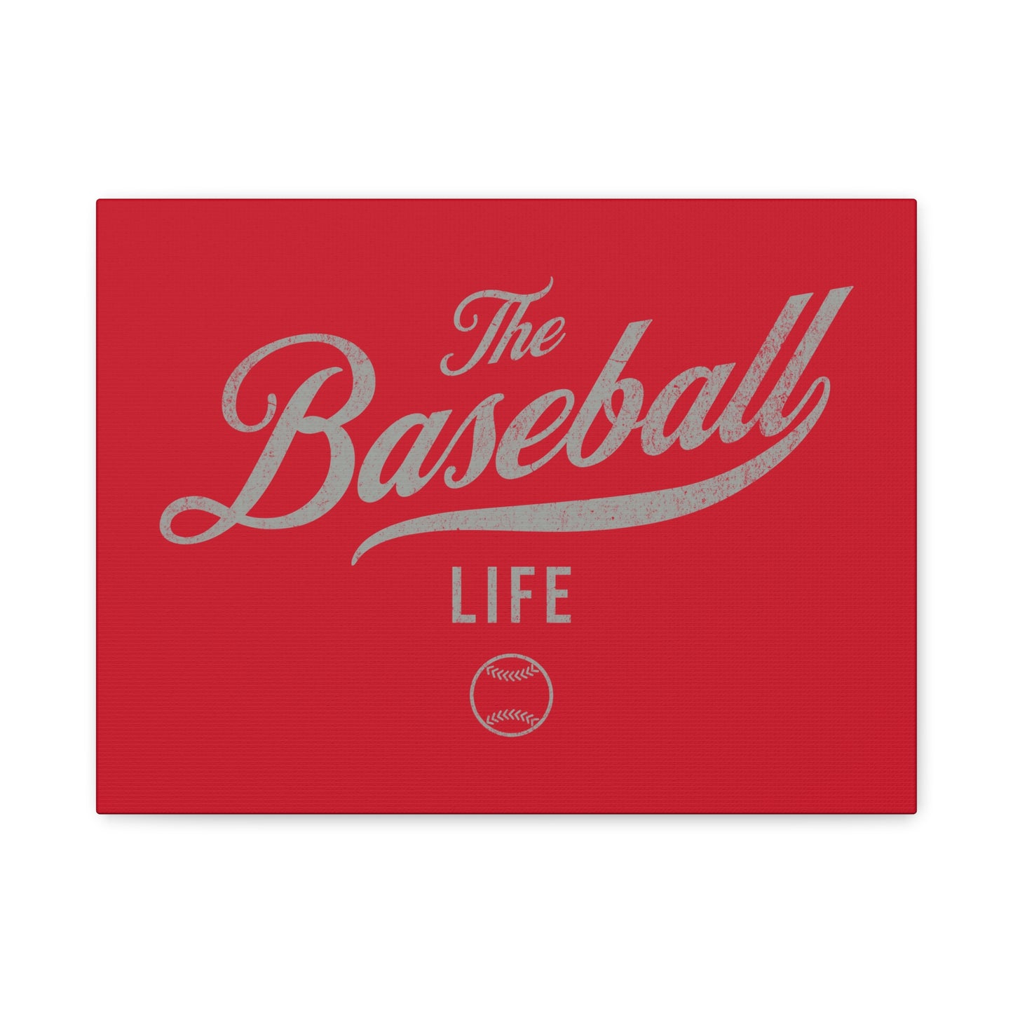 Wall Art Canvas_Red w Silver Gray