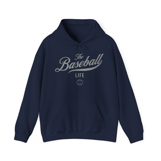 The Baseball Life Hoodie_Silver Gray Print