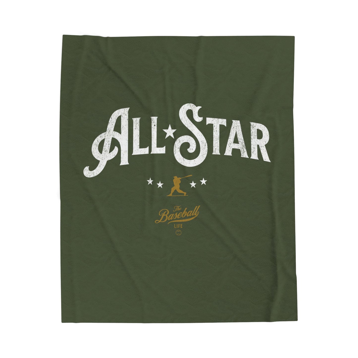 Velveteen Plush Blanket_All-Star_Military Green