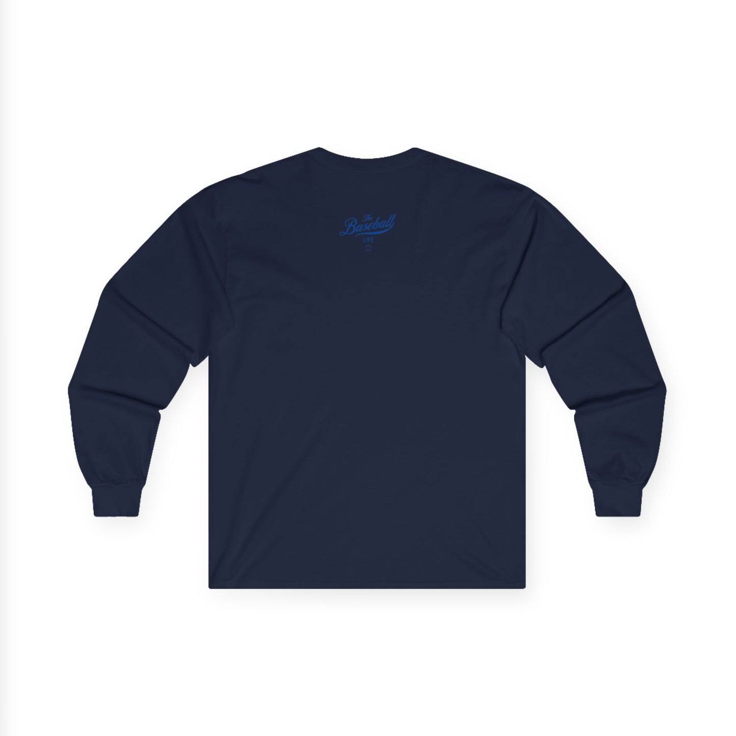 The Baseball Life Long Sleeve T-Shirt_Royal Blue Print