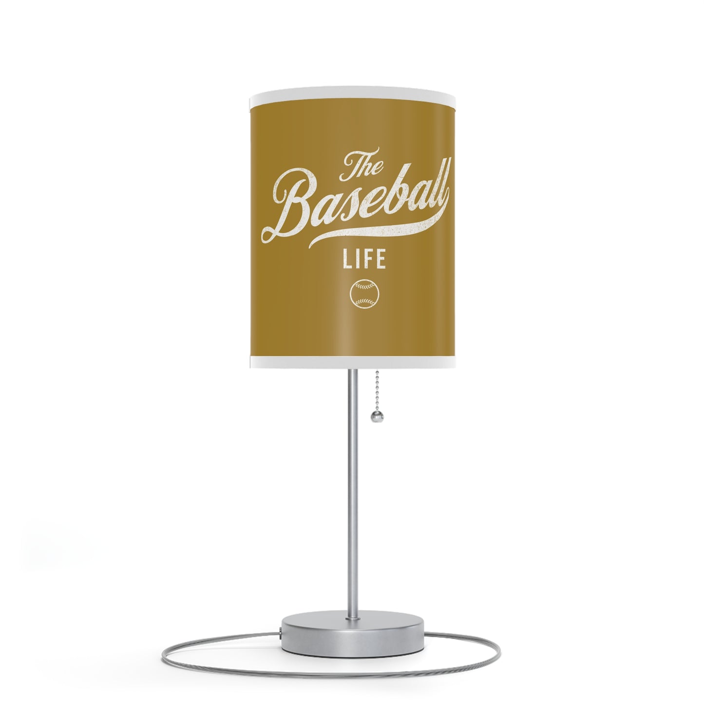 Table Lamp_Old Gold w White Print