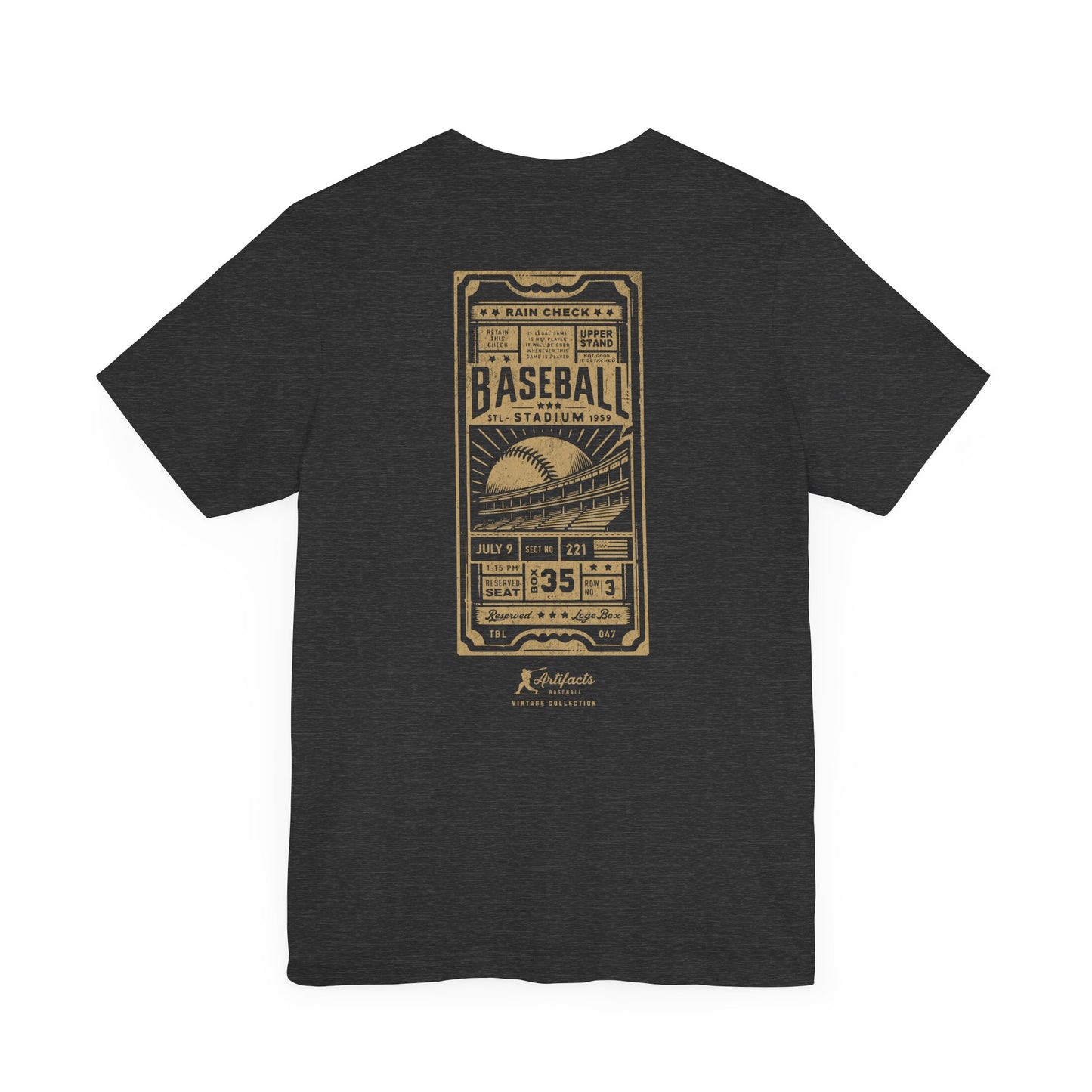 Box Seat Ticket_Artifacts Baseball Collection T-Shirt