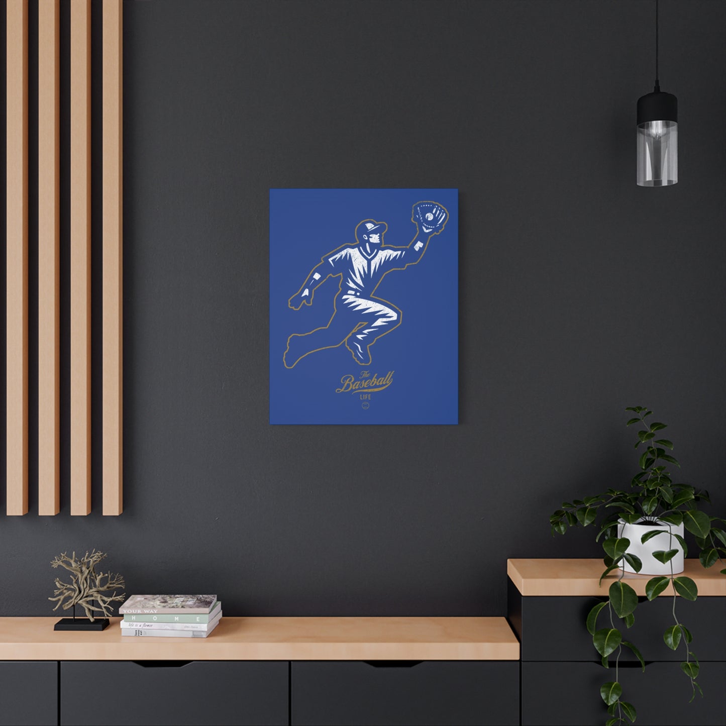 Player Icon Wall Art Canvas_Royal Blue