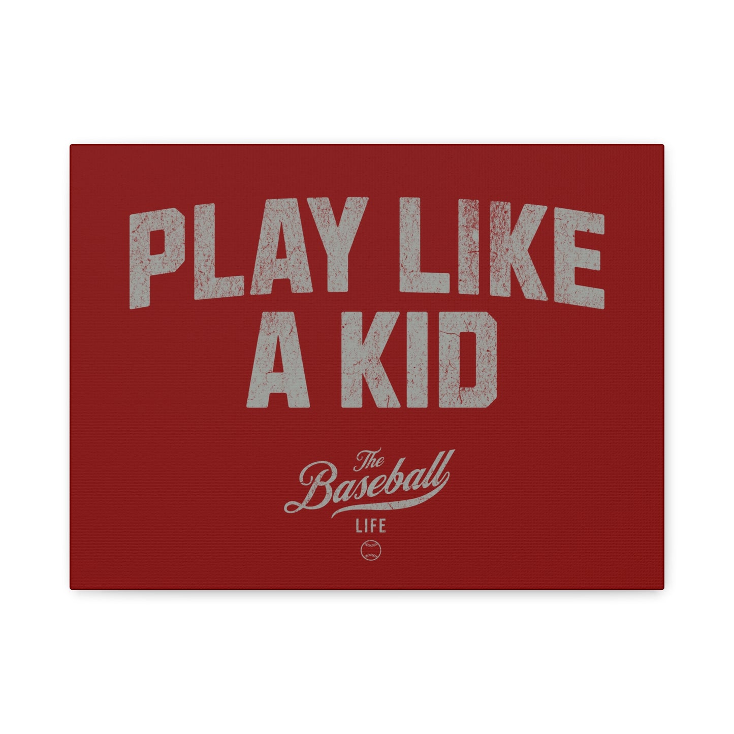 Play Like A Kid Wall Art Canvas_Cardinal Red
