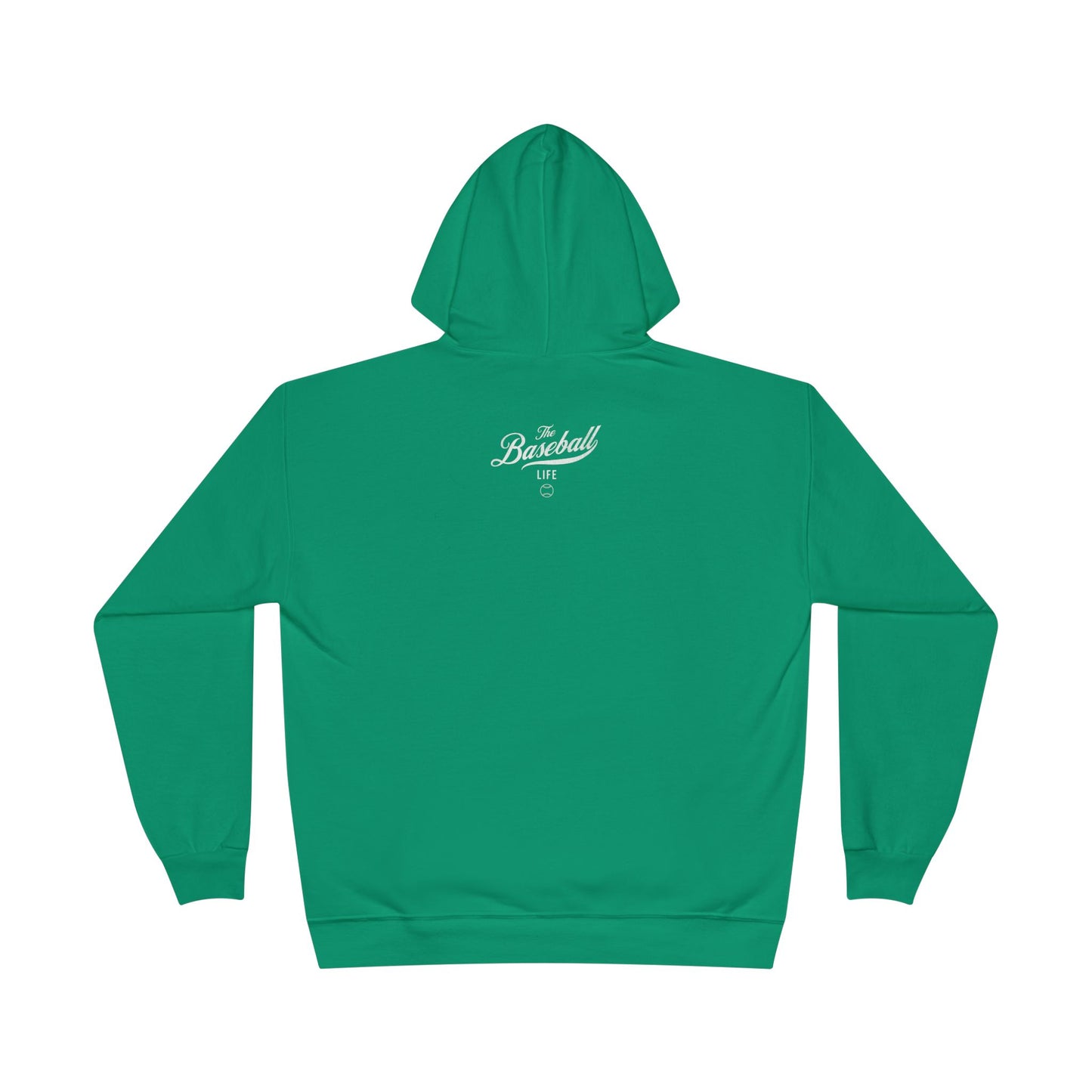 The Baseball Life Hoodie w/Grommets_White Print