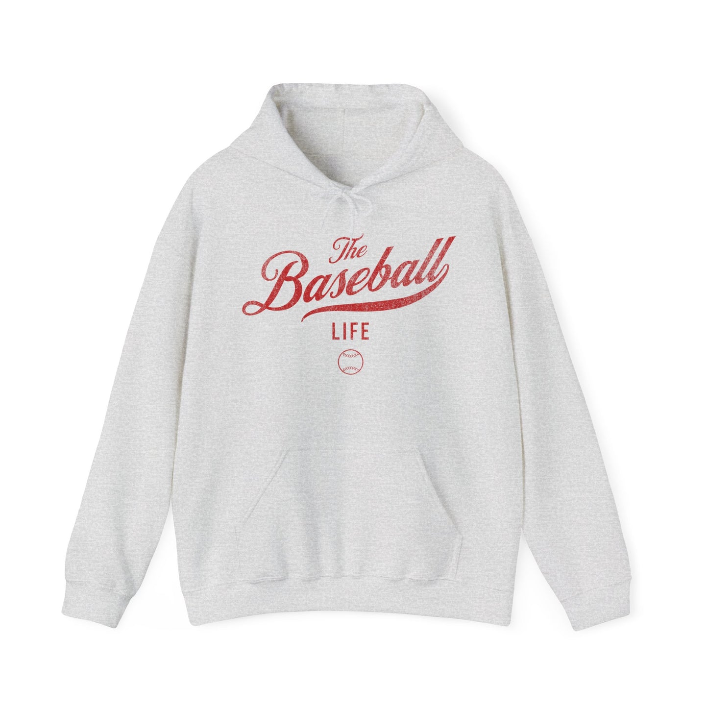 The Baseball Life Hoodie_Red Print