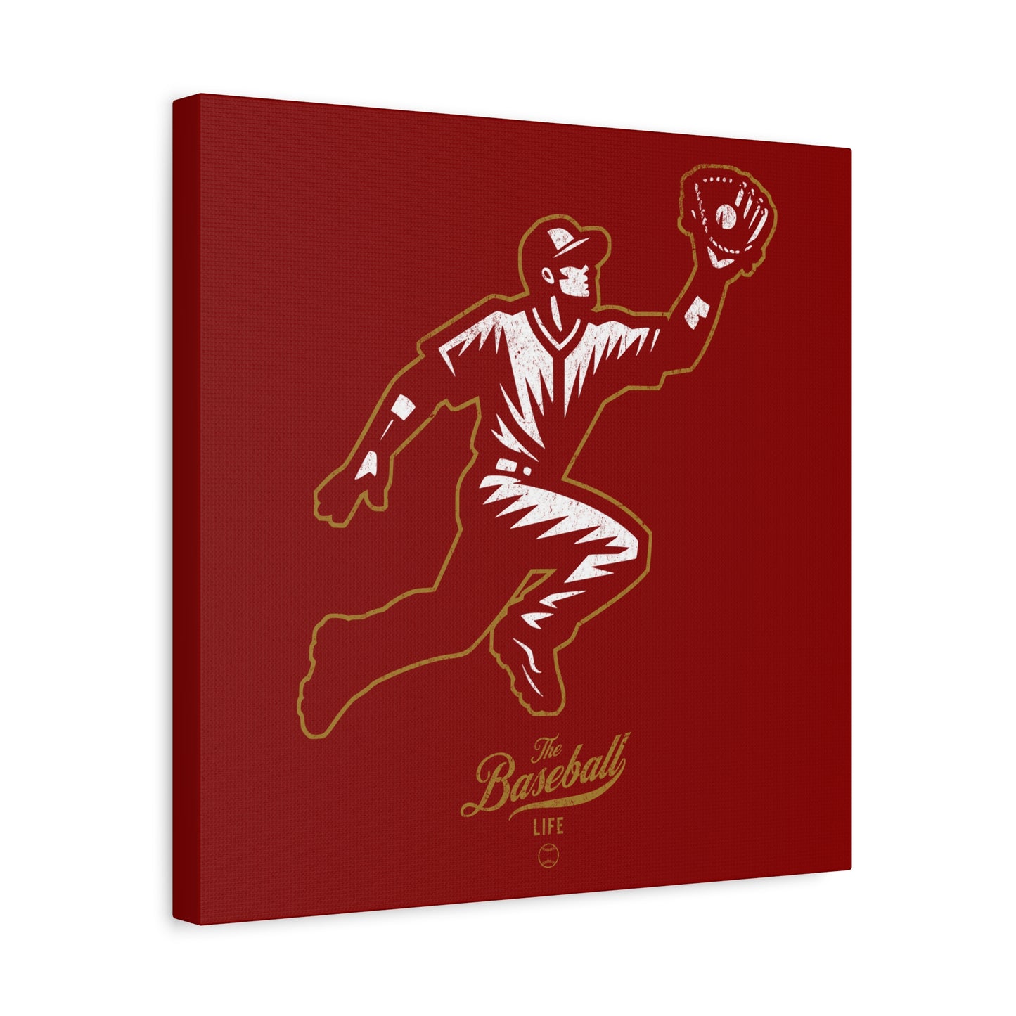 Player Icon Wall Art Canvas_Cardinal Red