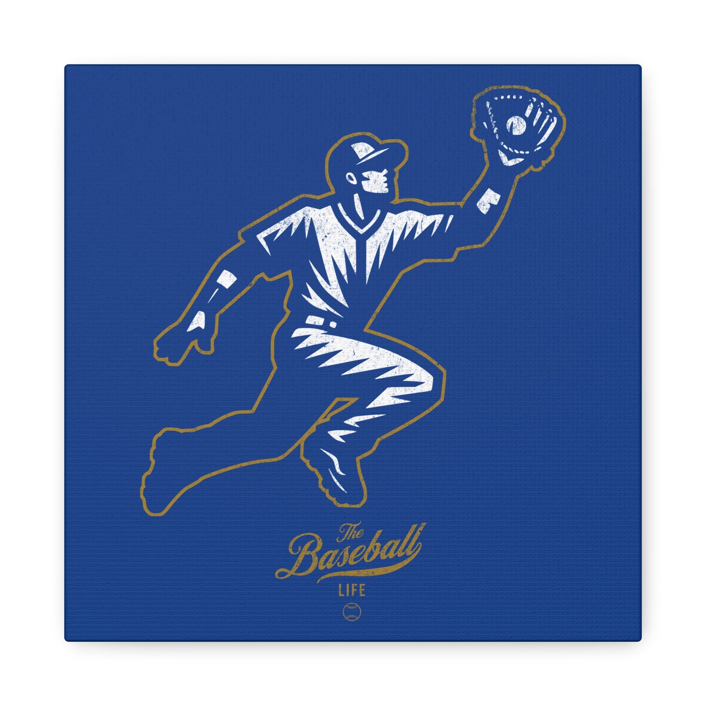 Player Icon Wall Art Canvas_Royal Blue