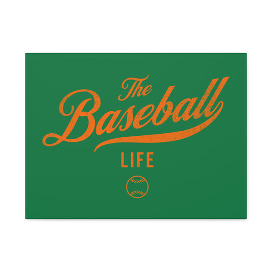 Wall Art Canvas_Green w Orange