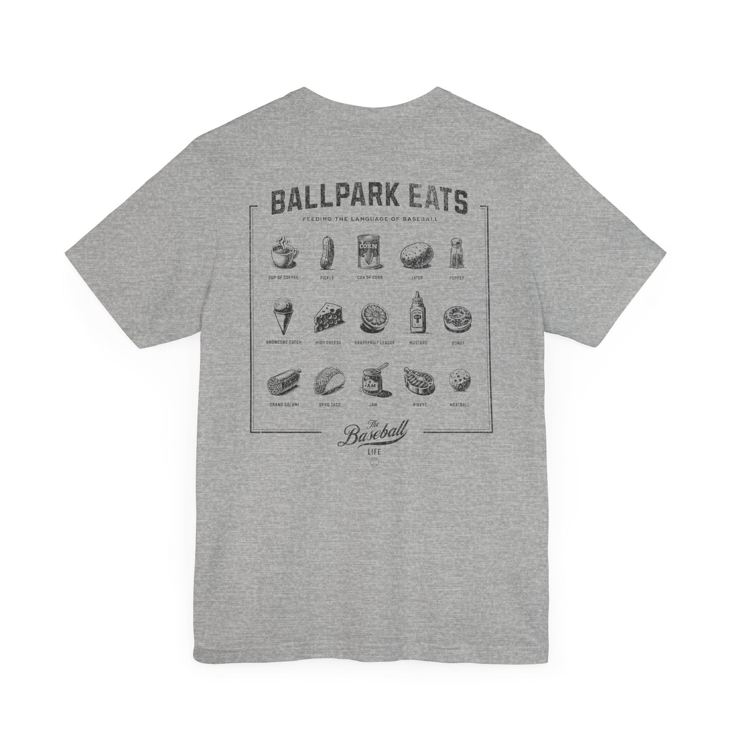 Ballpark Eats_Feeding the Language of Baseball T-Shirt