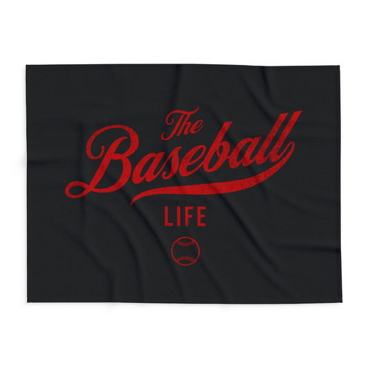 Fleece Blanket_Black w Red Print