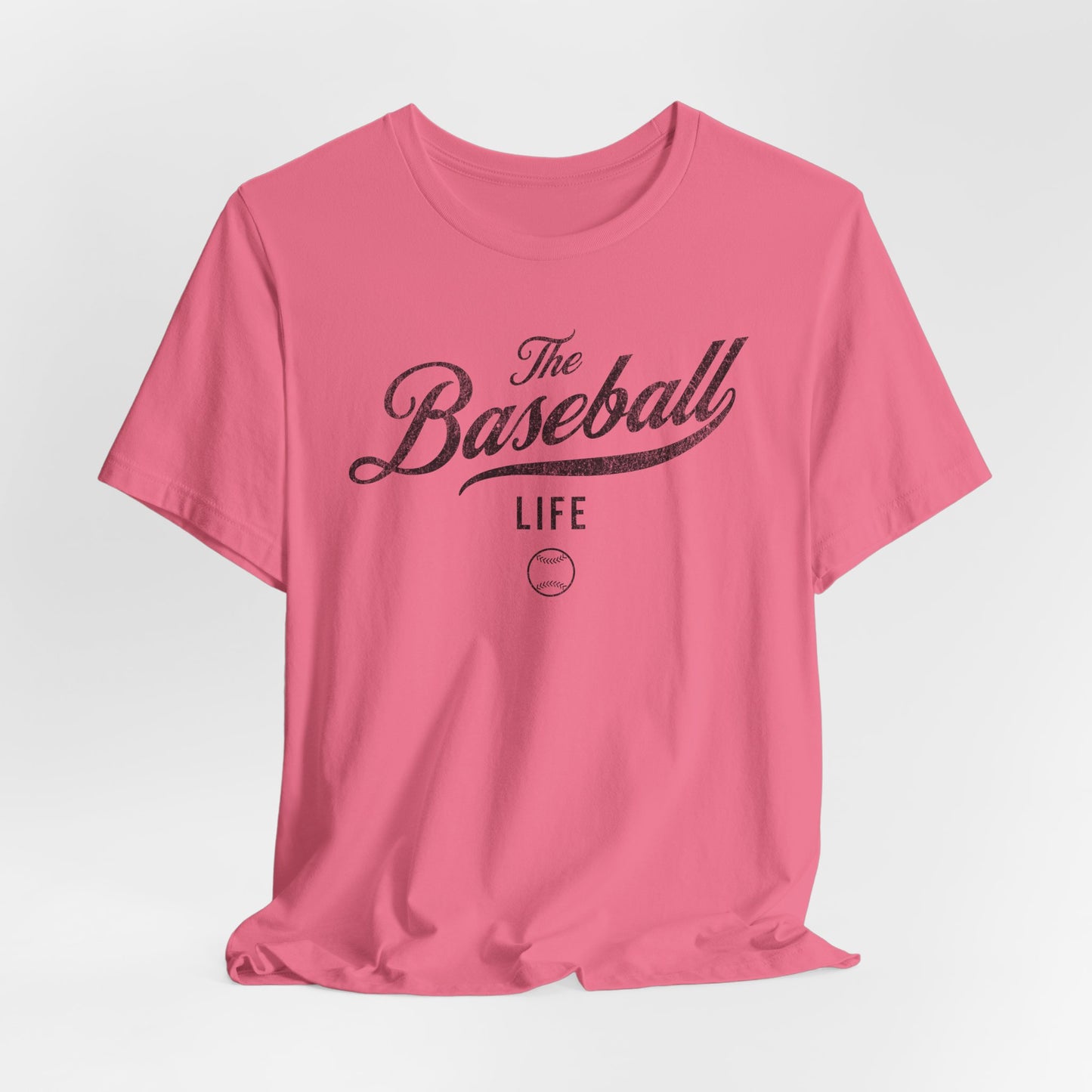 The Baseball Life Classic Script T-Shirt_Black Print