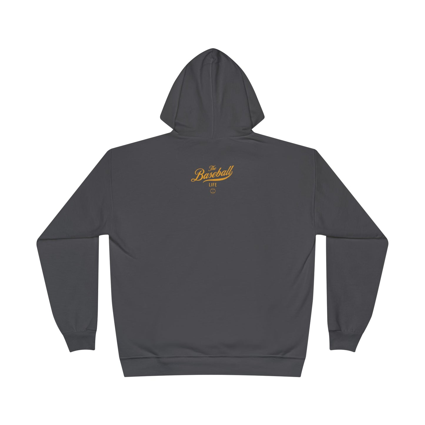 The Baseball Life Hoodie w/Grommets_Yellow Gold Print