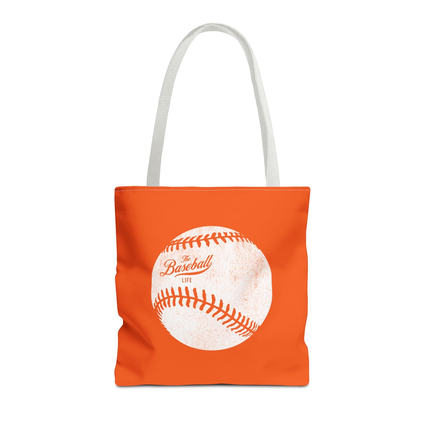 Weathered Baseball Tote Bag_Orange