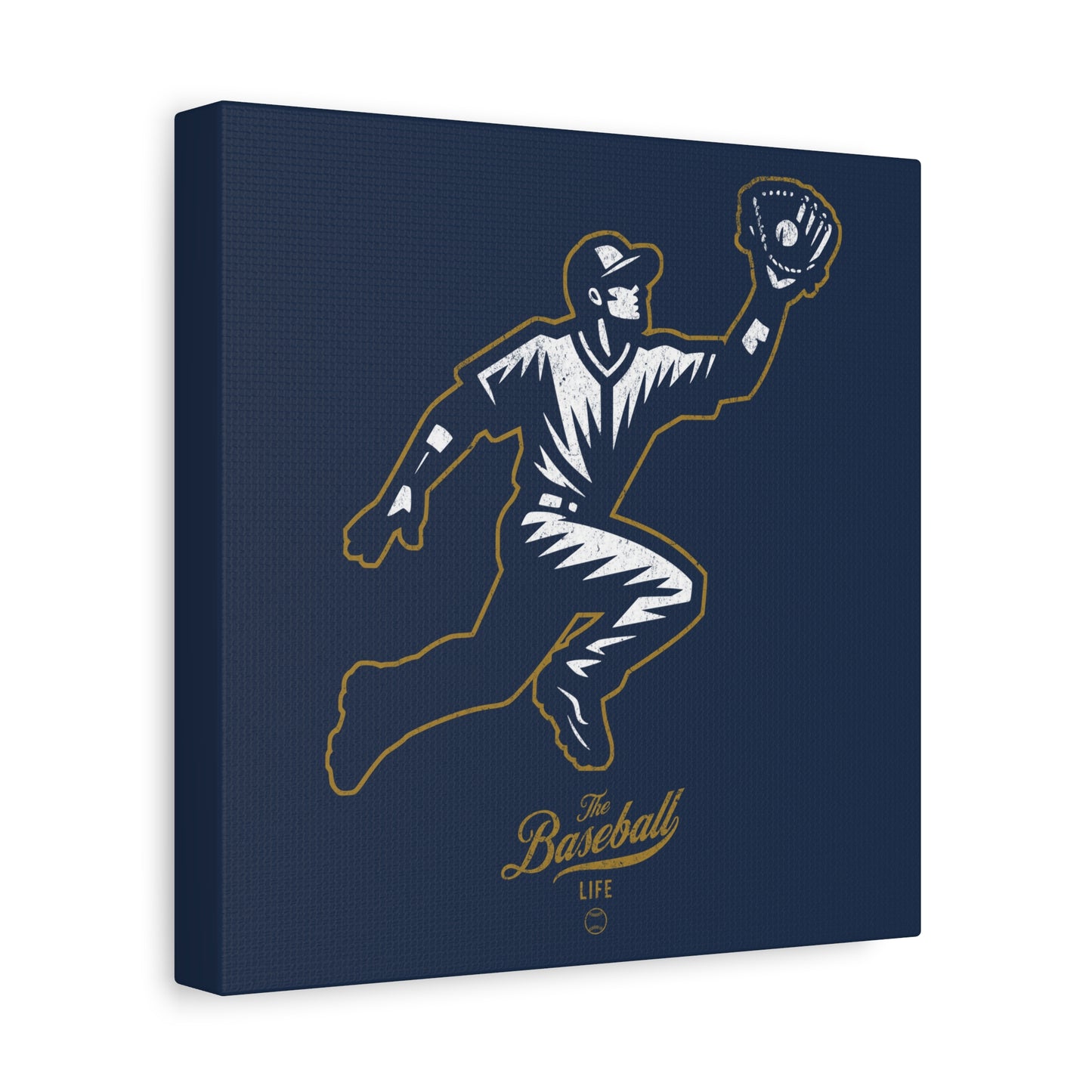 Player Icon Wall Art Canvas_Navy