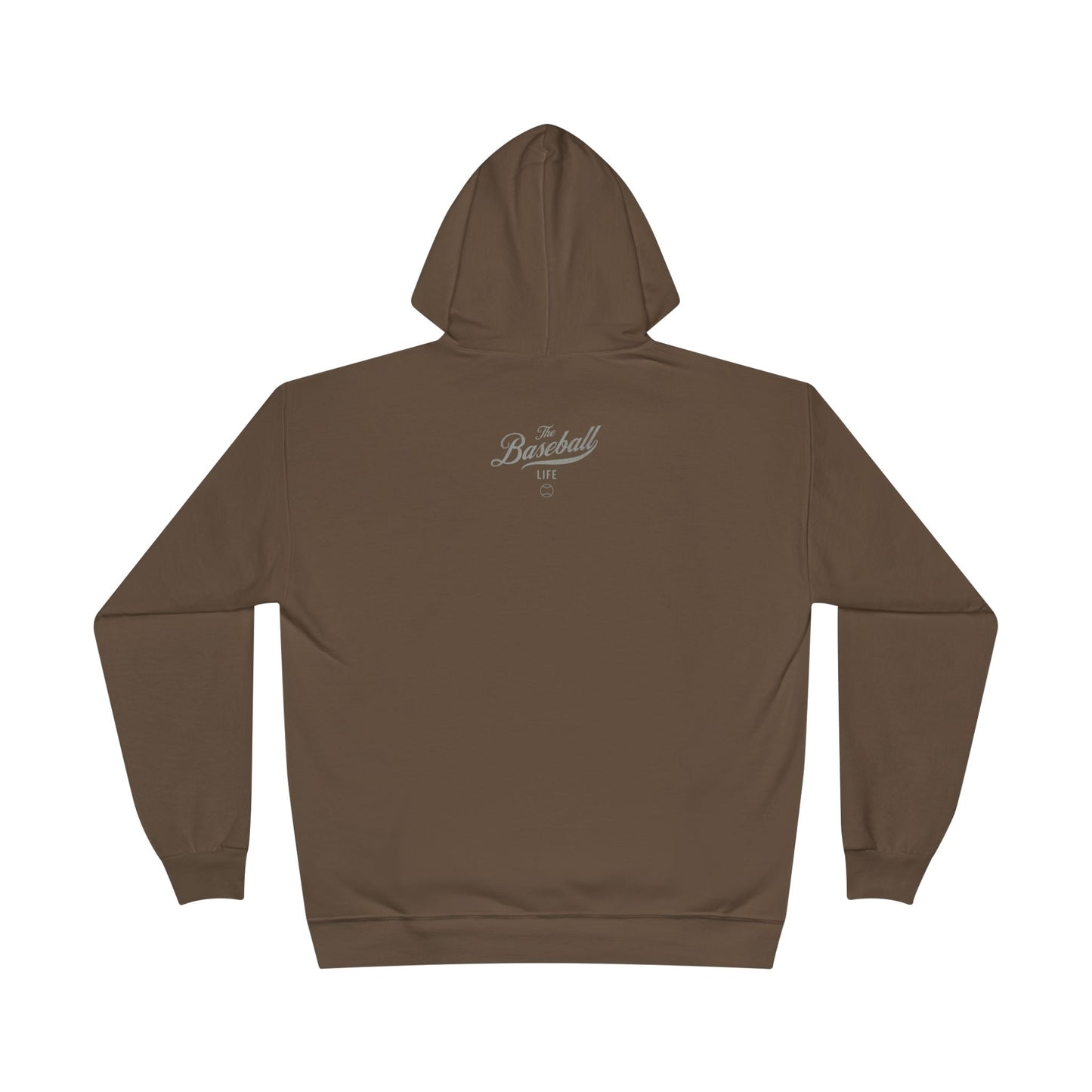 The Baseball Life Hoodie w/Grommets_Silver Gray Print