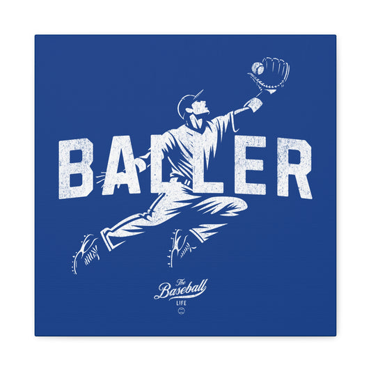 Baller Wall Art Canvas_Royal Blue