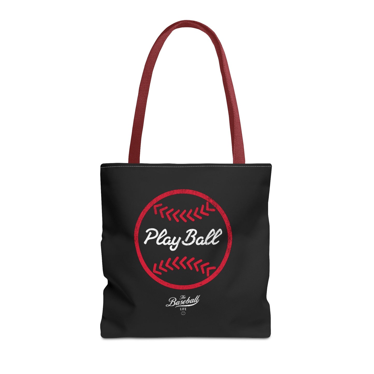Baseball Icon Play Ball Tote Bag_Black