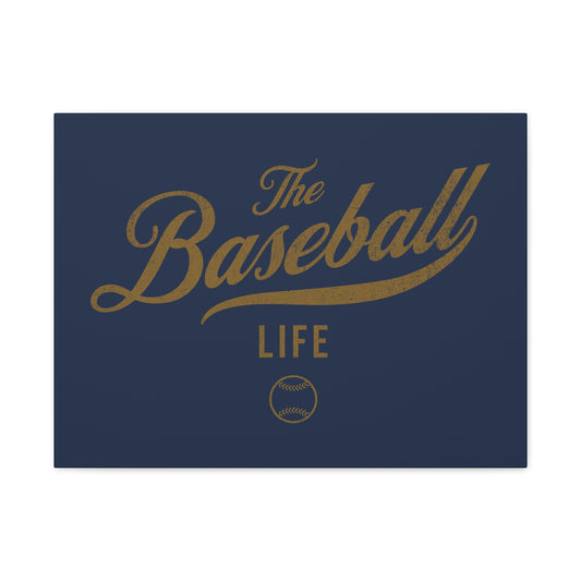 Wall Art Canvas_Navy w Old Gold