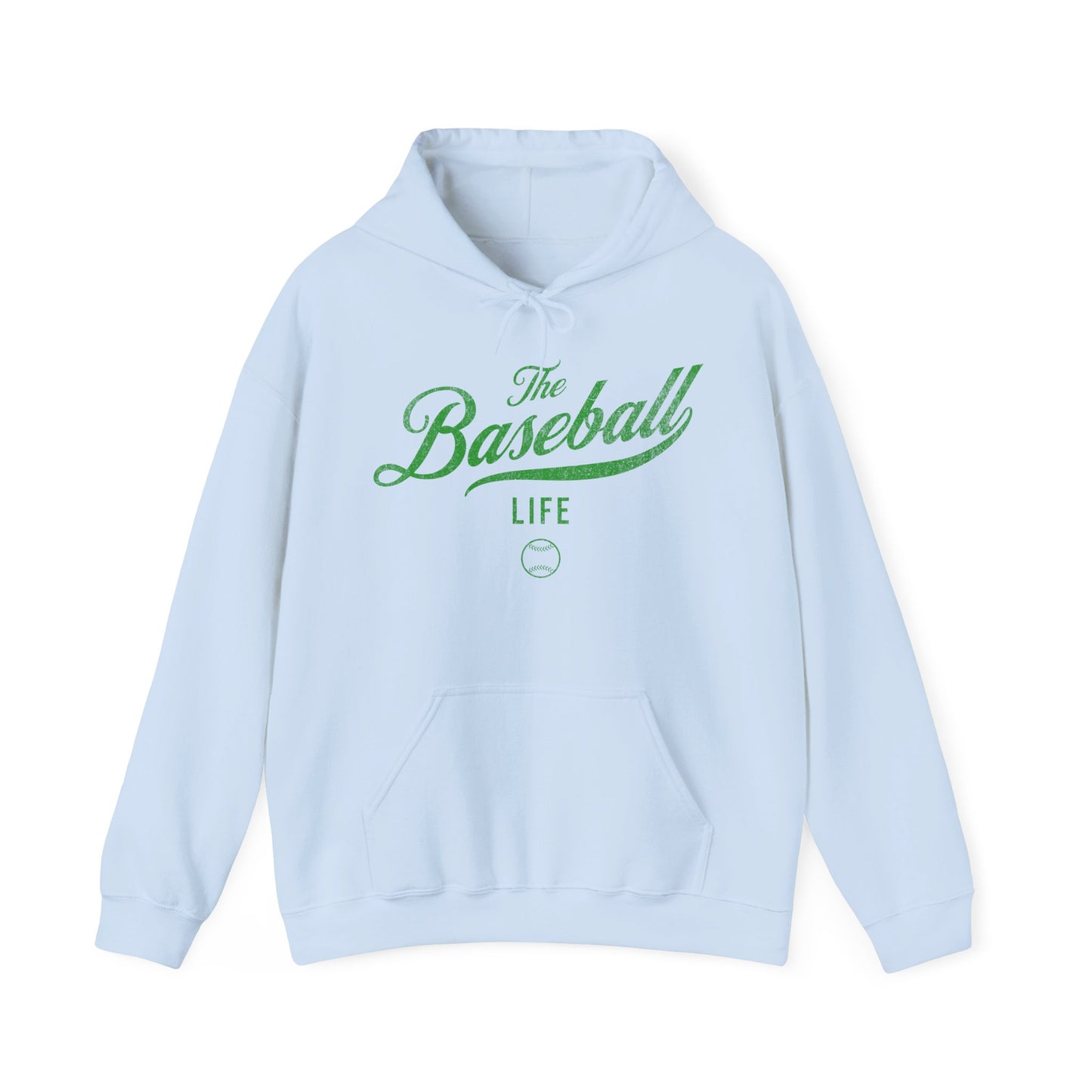 The Baseball Life Hoodie_Green Print