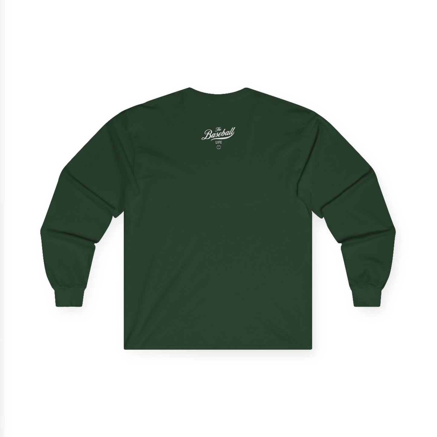 The Baseball Life Long Sleeve T-Shirt_White Print