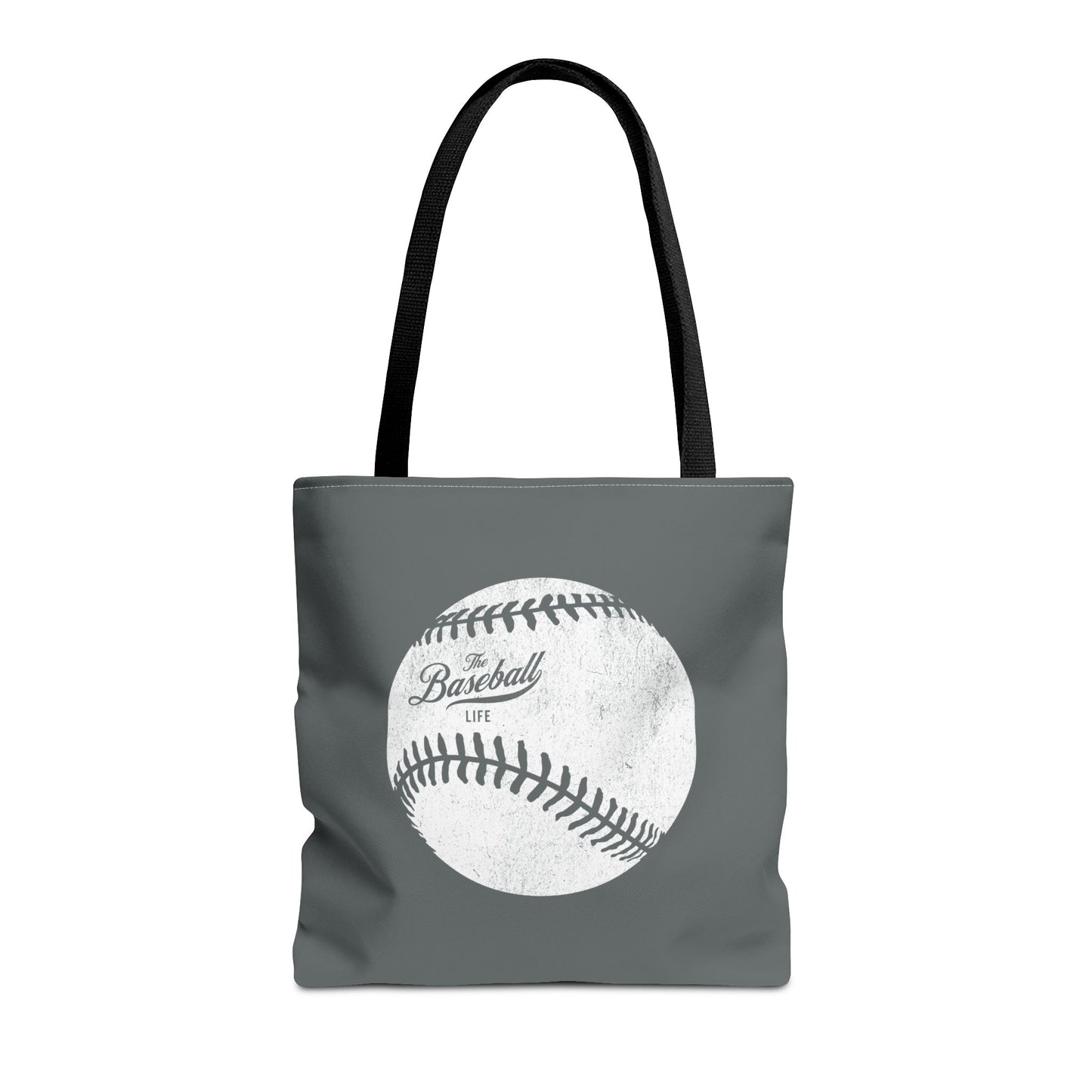 Weathered Baseball Tote Bag_Dark Gray