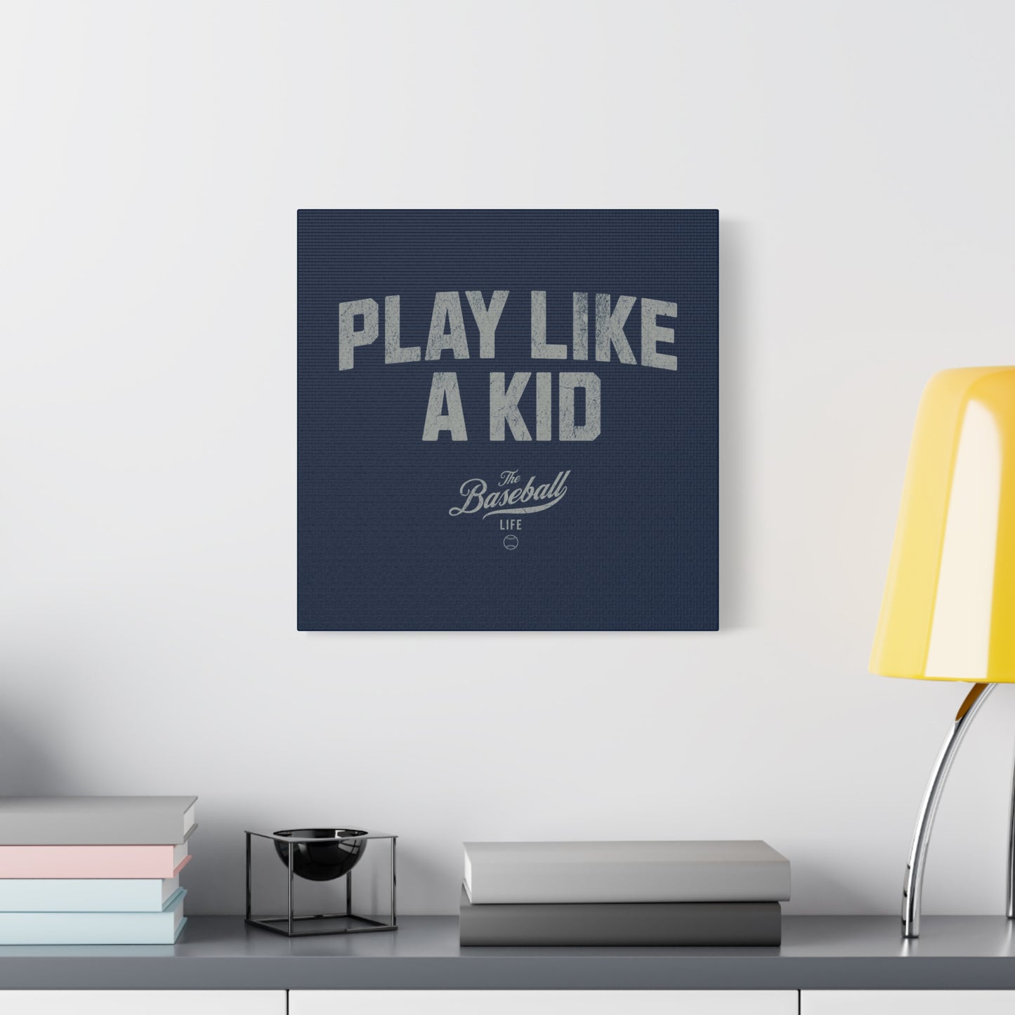Play Like A Kid Wall Art Canvas_Navy