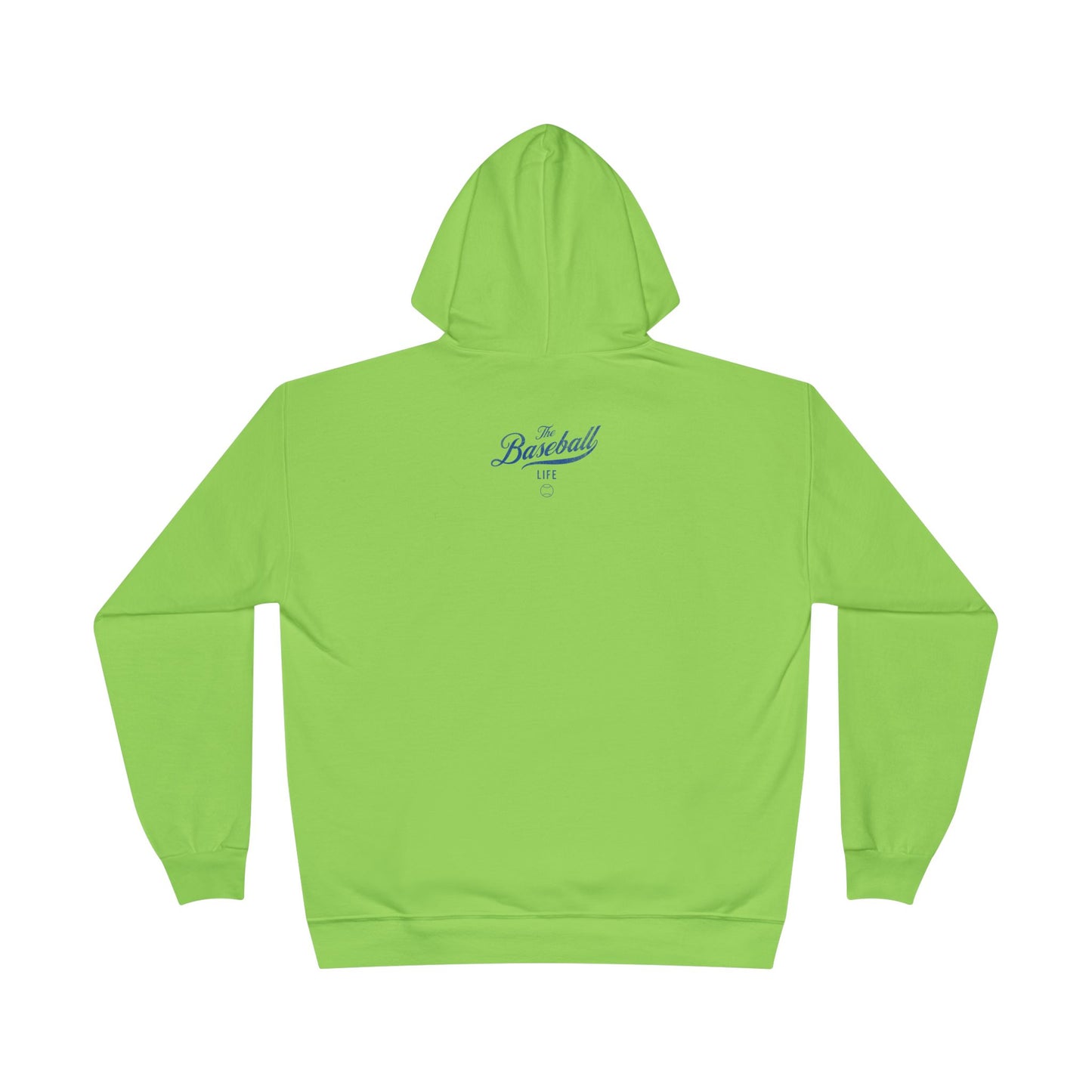 The Baseball Life Hoodie w/Grommets_Royal Blue Print