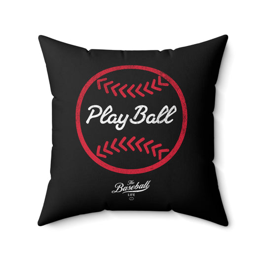 Accent Pillow_Play Ball Graphic Baseball_Black