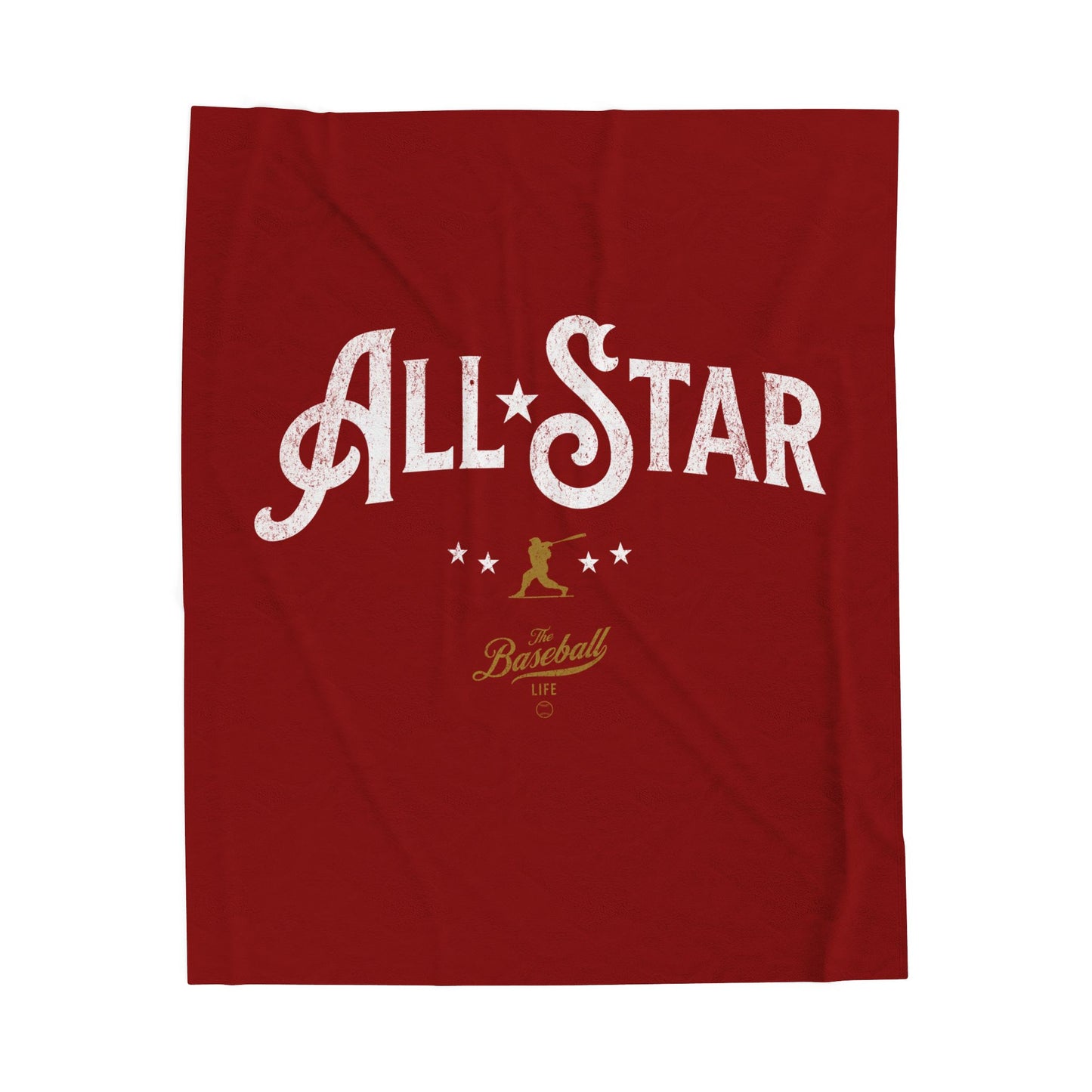 Velveteen Plush Blanket_All-Star_Maroon