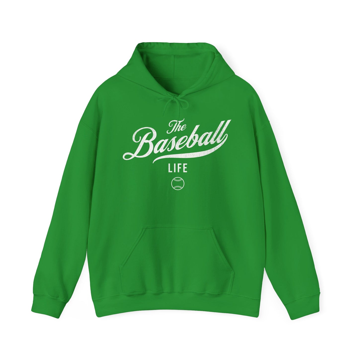 The Baseball Life Hoodie_White Print