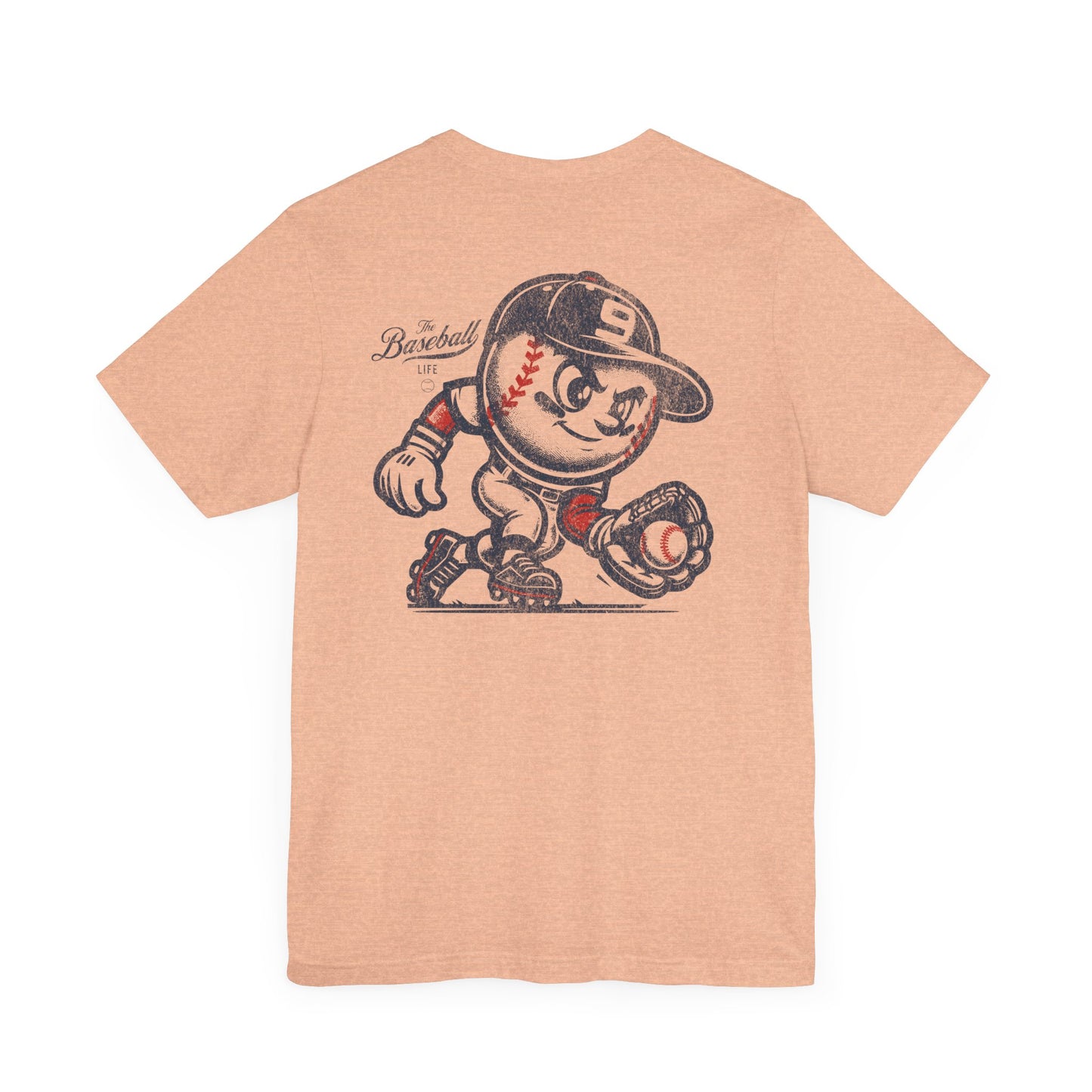 Mr. Baseball Mascot Fielding T-Shirt
