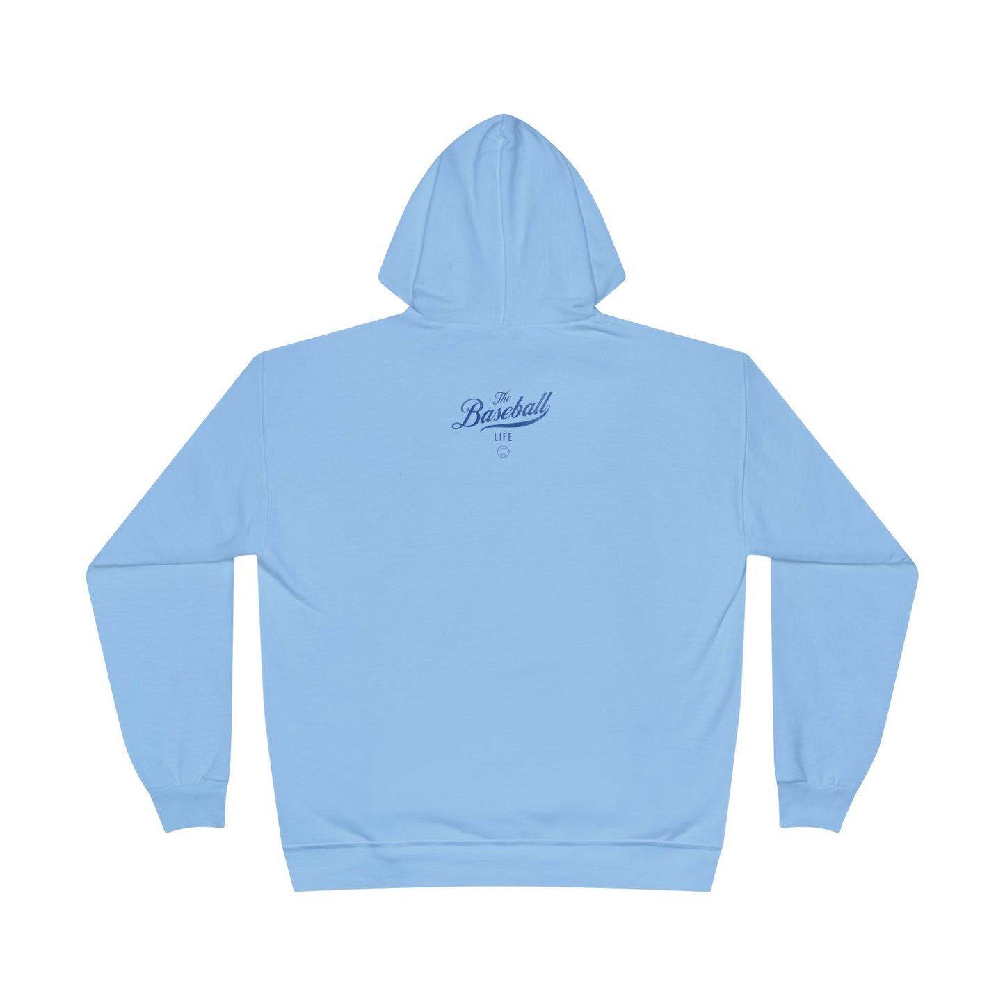 The Baseball Life Hoodie w/Grommets_Royal Blue Print