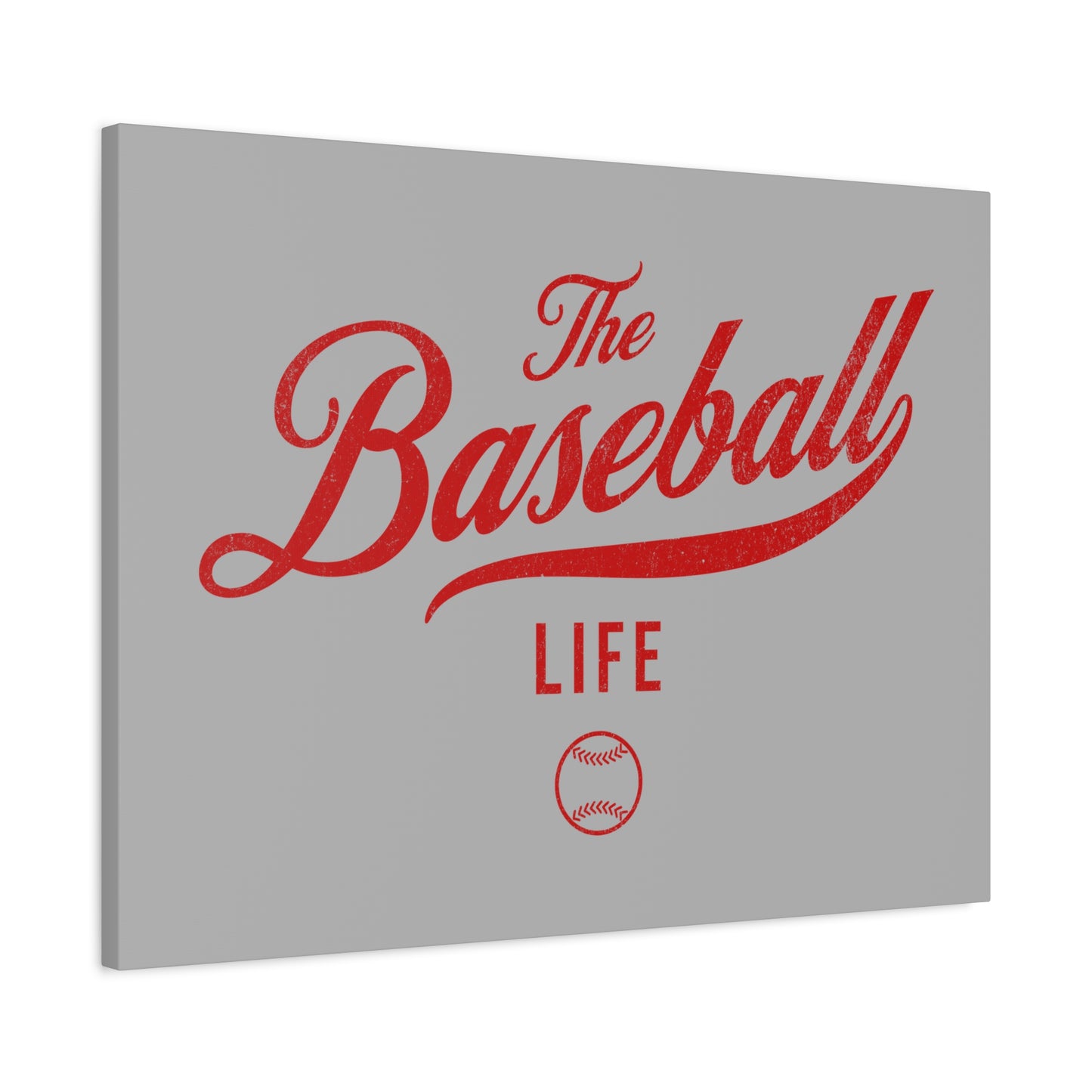 Wall Art Canvas_Silver Gray w Red