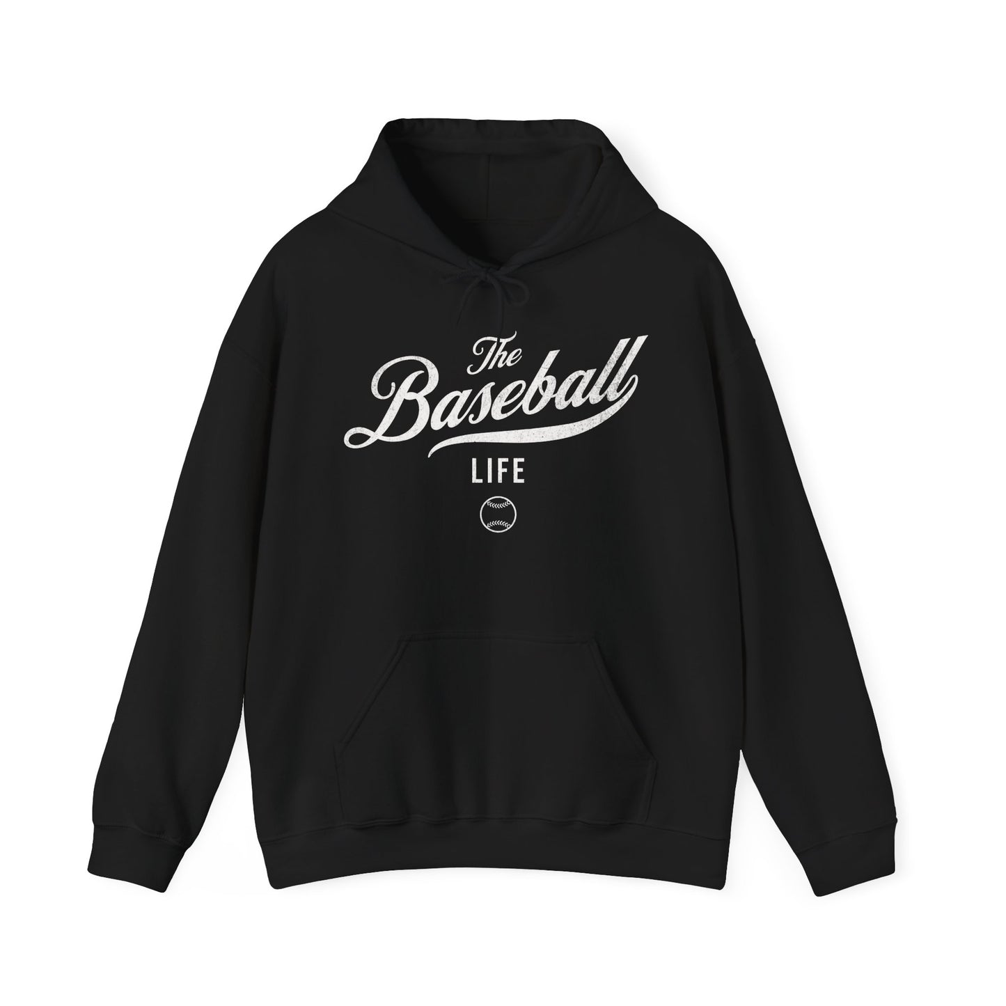 The Baseball Life Hoodie_White Print