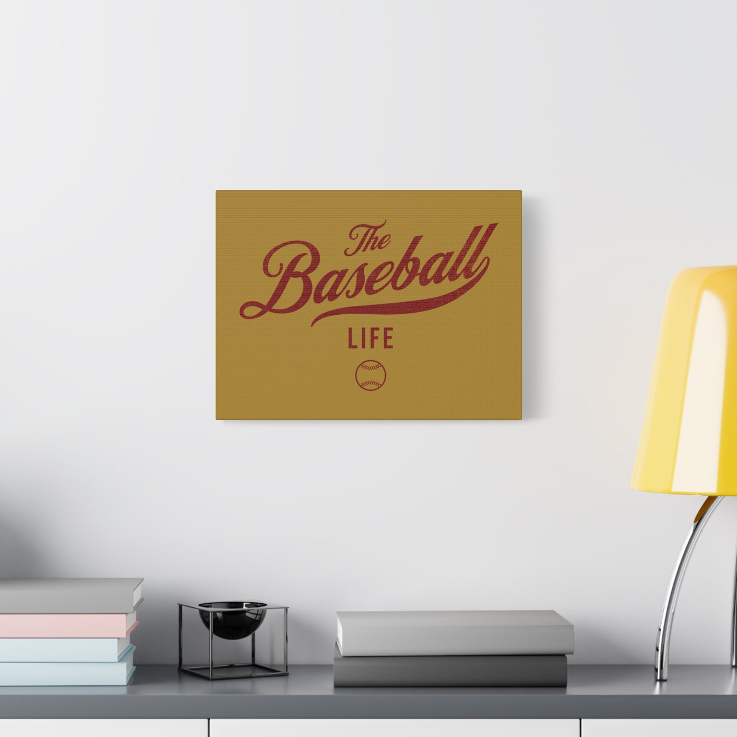 Wall Art Canvas_Old Gold w Maroon