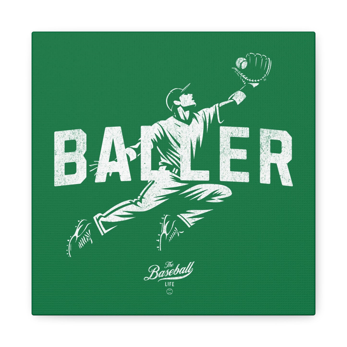 Baller Wall Art Canvas_Green