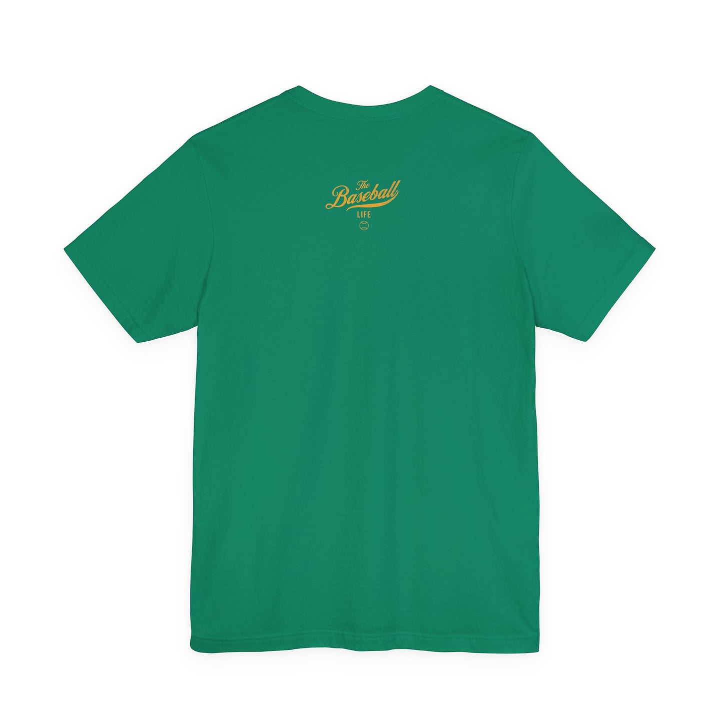 The Baseball Life Classic Script T-Shirt_Yellow Gold Print
