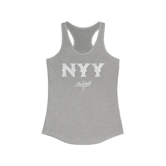 The Baseball Life City Series NYY_Women's Racerback Tank