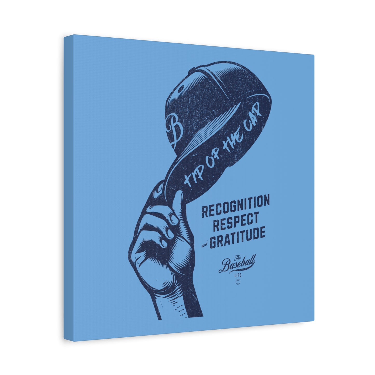 Tip of the Cap Wall Art Canvas_Carolina Blue