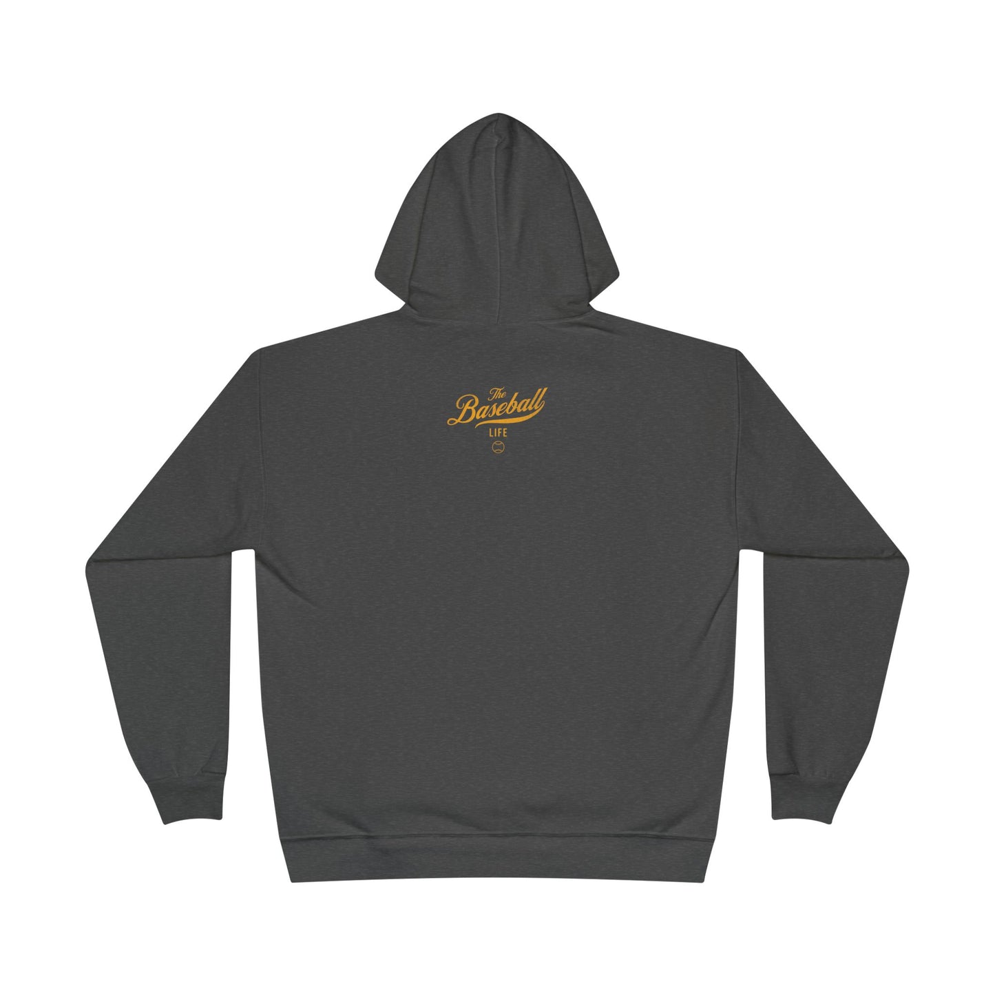 The Baseball Life Hoodie w/Grommets_Yellow Gold Print