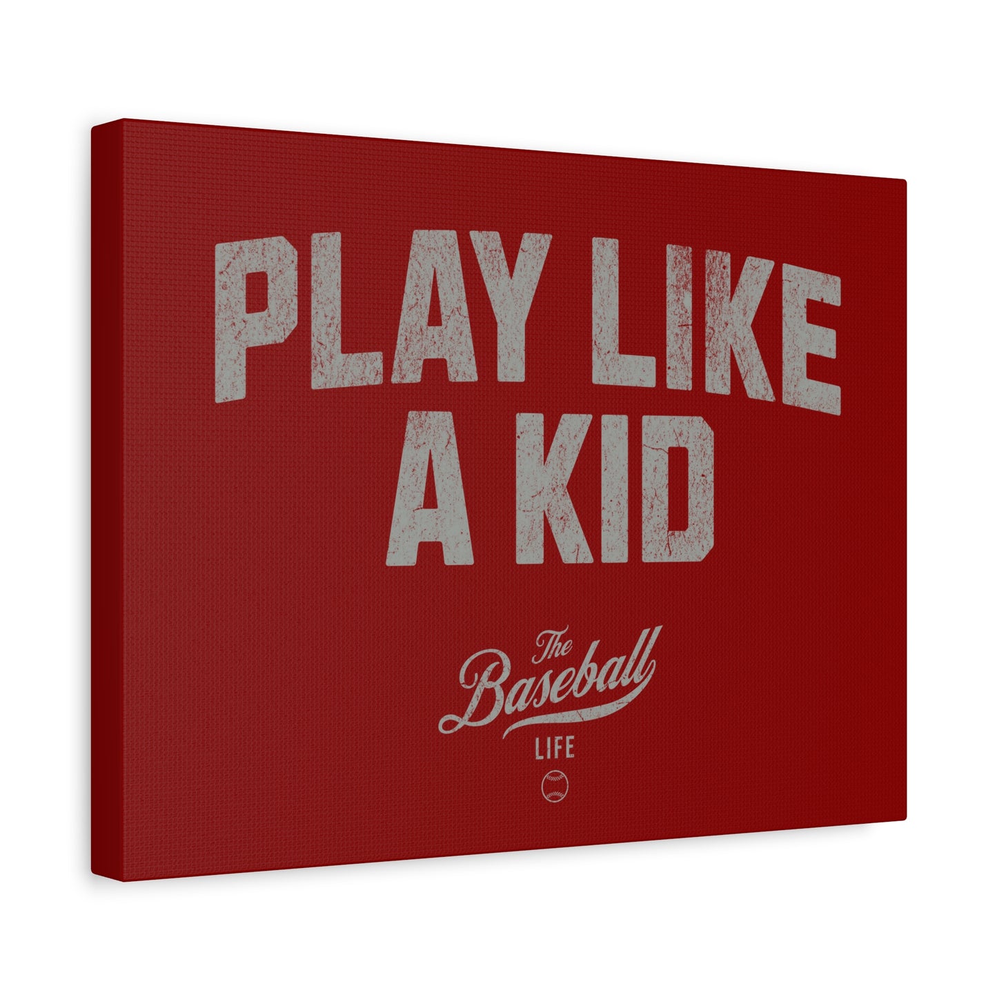 Play Like A Kid Wall Art Canvas_Cardinal Red