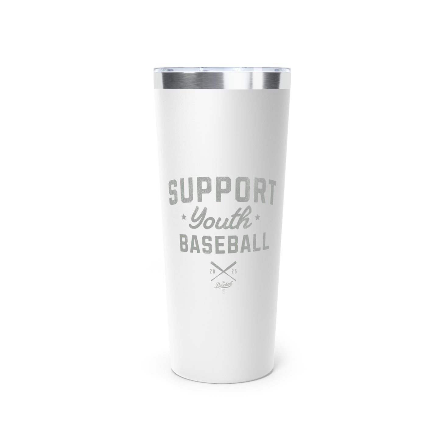 22oz Insulated Travel Tumbler_Support Youth Baseball