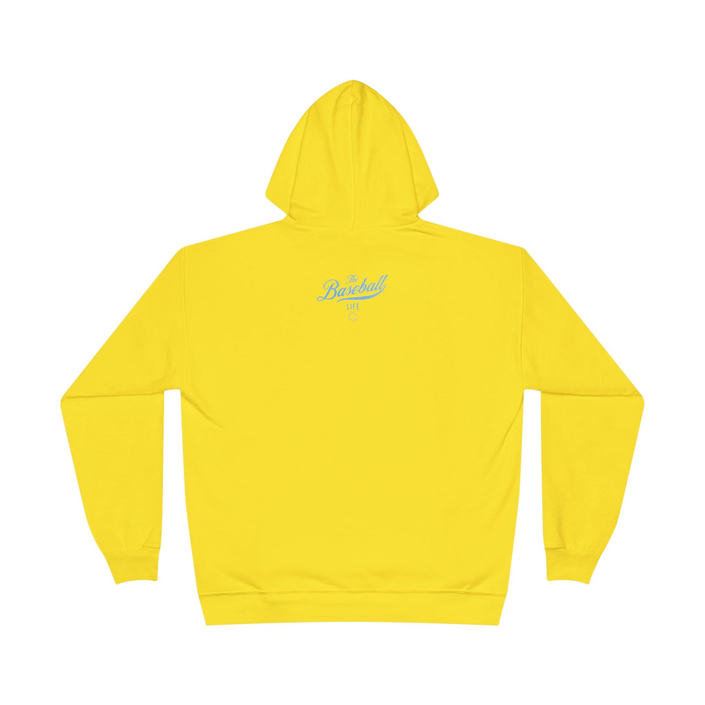 The Baseball Life Hoodie w/Grommets_Carolina Blue Print