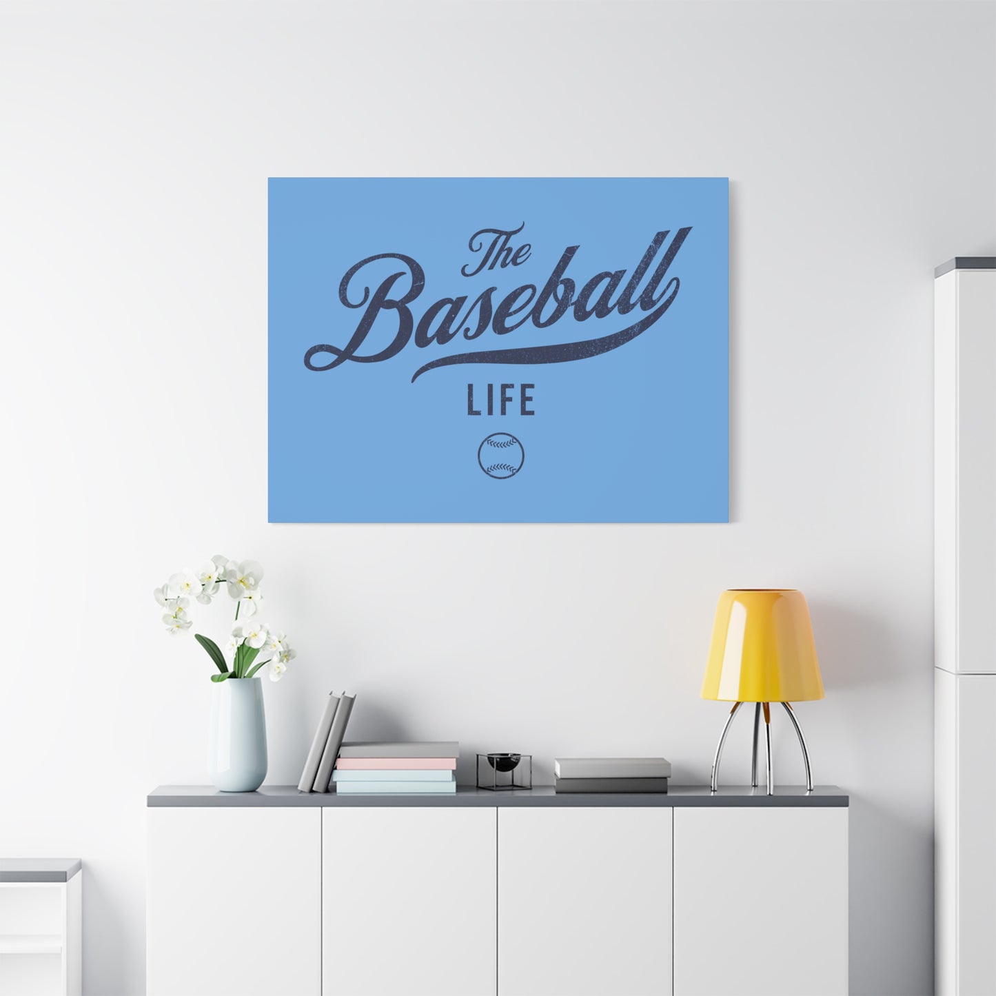 Wall Art Canvas_Carolina Blue w Navy