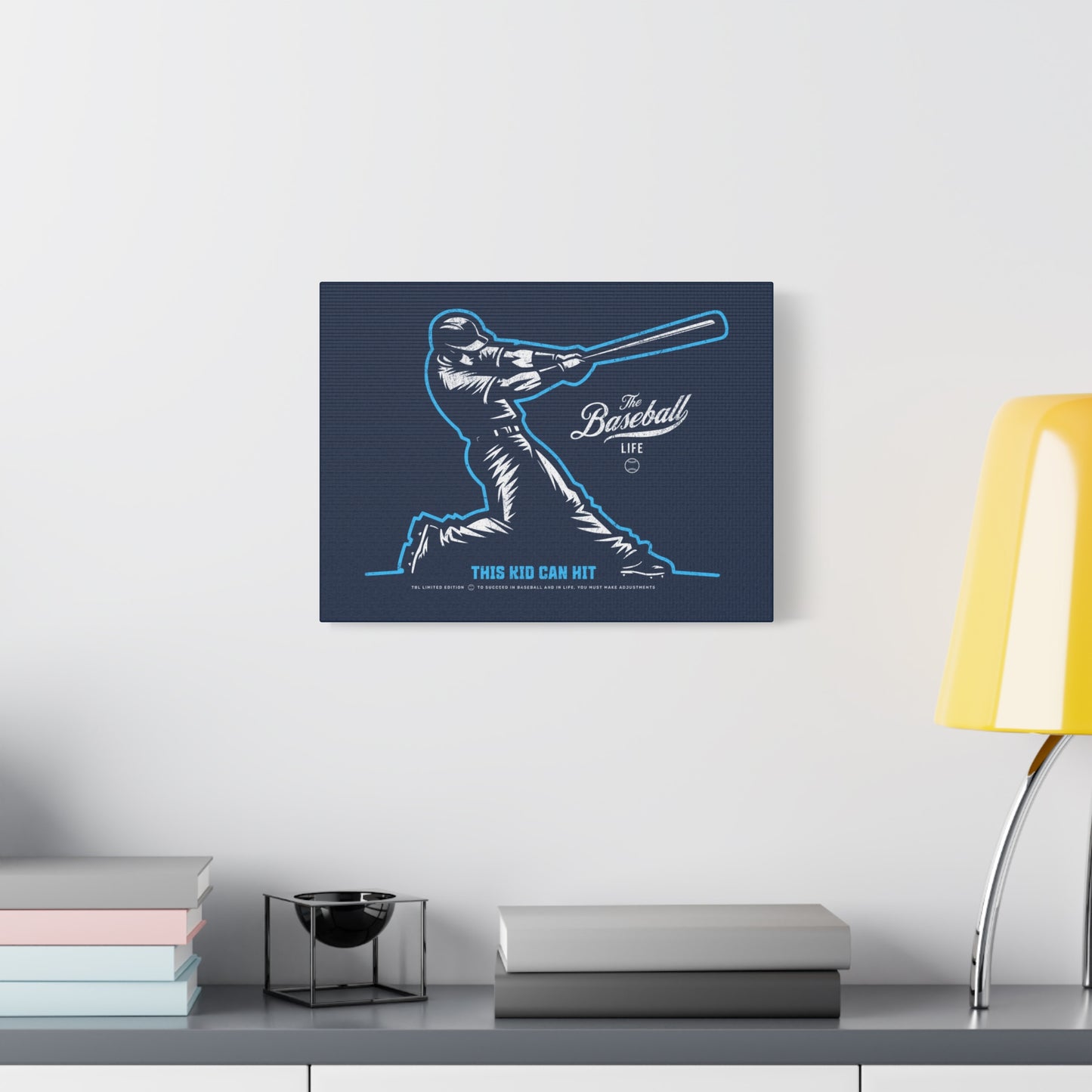This Kid Can Hit Wall Art Canvas_Navy